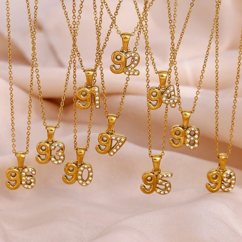 Dainty Birth Year Necklace