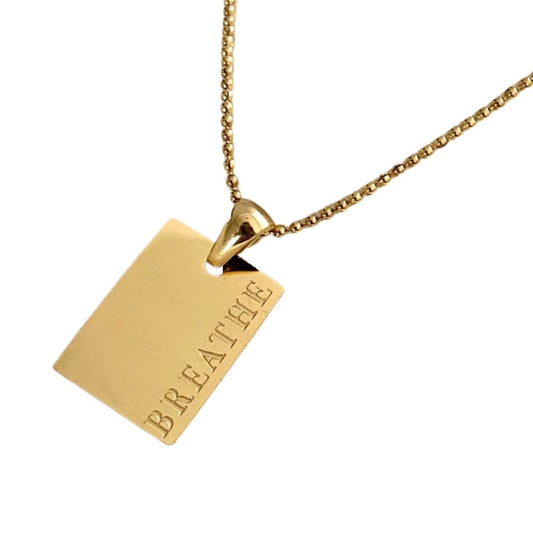 Golden Affirmations Chain Necklace