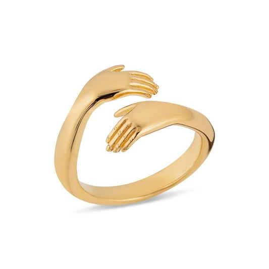 Golden Hug me Fashion Ring