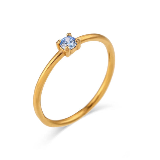 Dainty Birthstone Ring