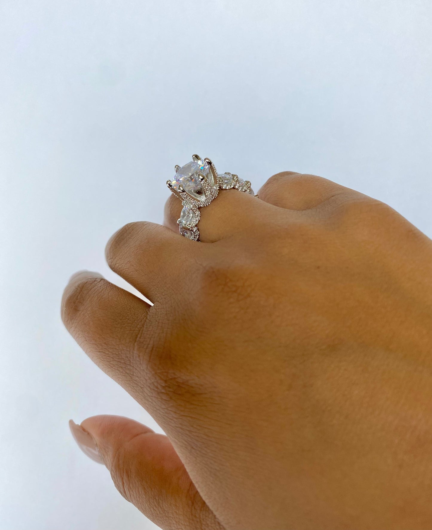 Sterling Silver Detailed London Fashion Ring