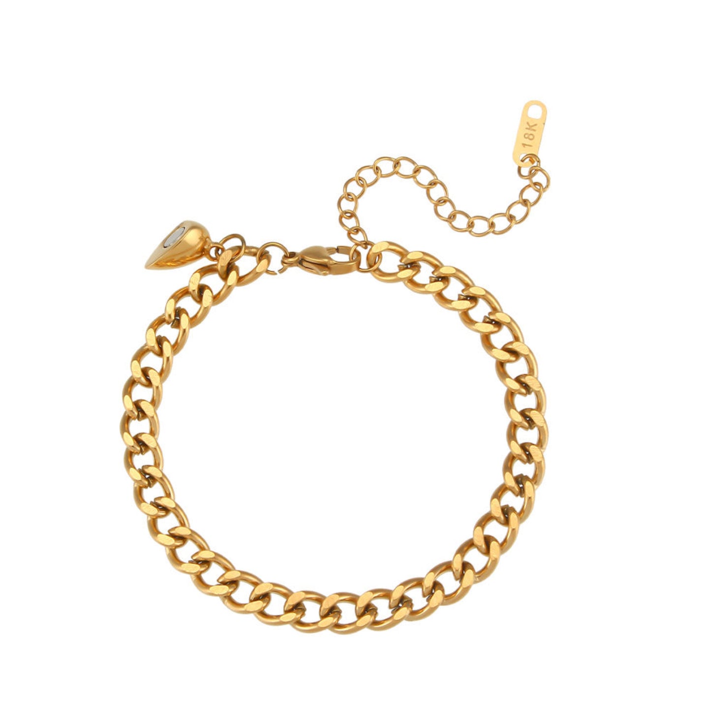Magnetic Curb Link Love Bracelet