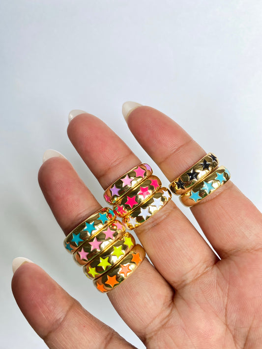 Glazd Jewels Adjustable Stargaze Fashion Rings