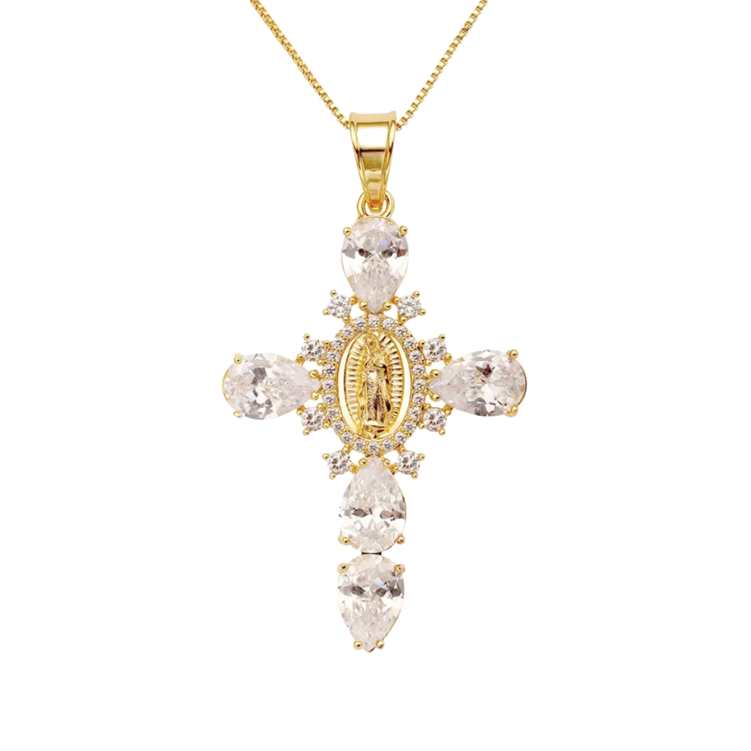 Majestic Diamond Cross Necklace