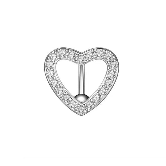 Heart Cut Out Belly Ring