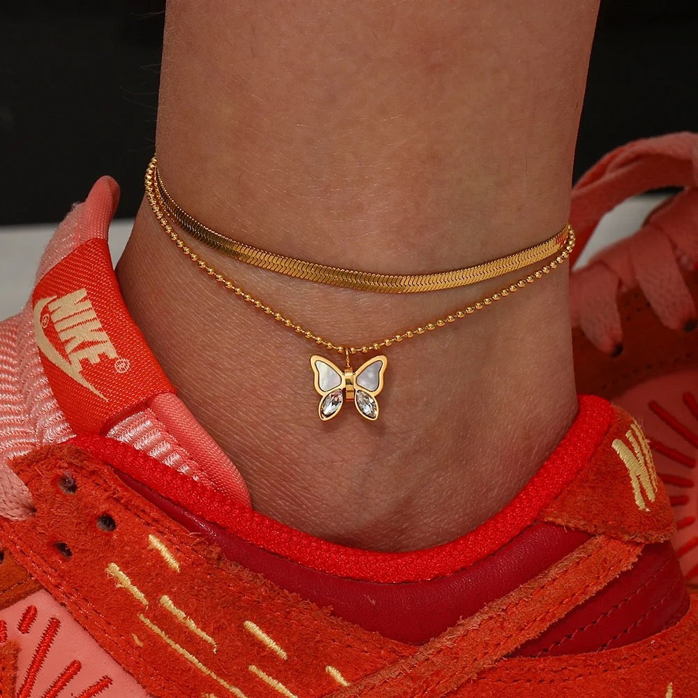 Silvia Butterfly Anklet