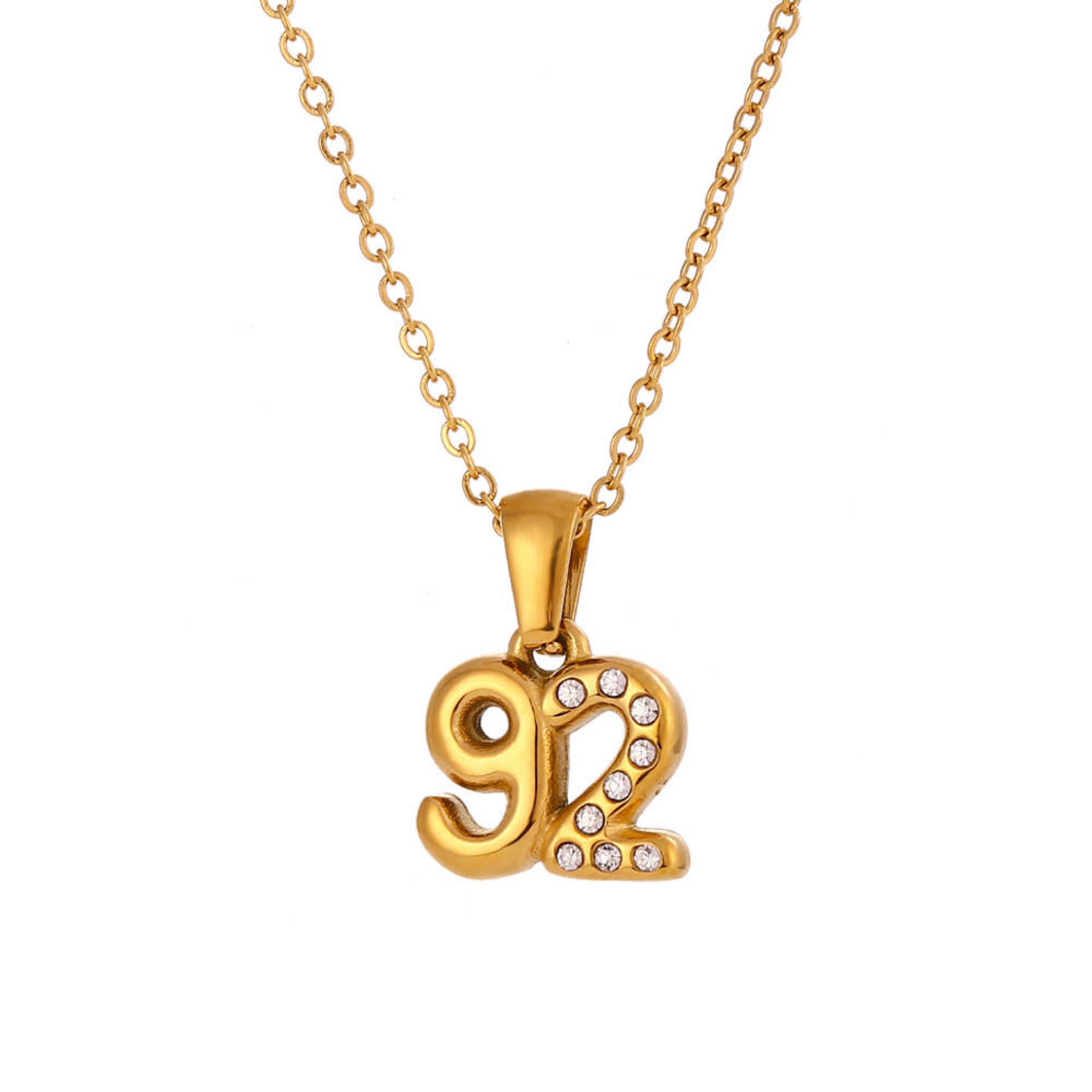 Dainty Birth Year Necklace