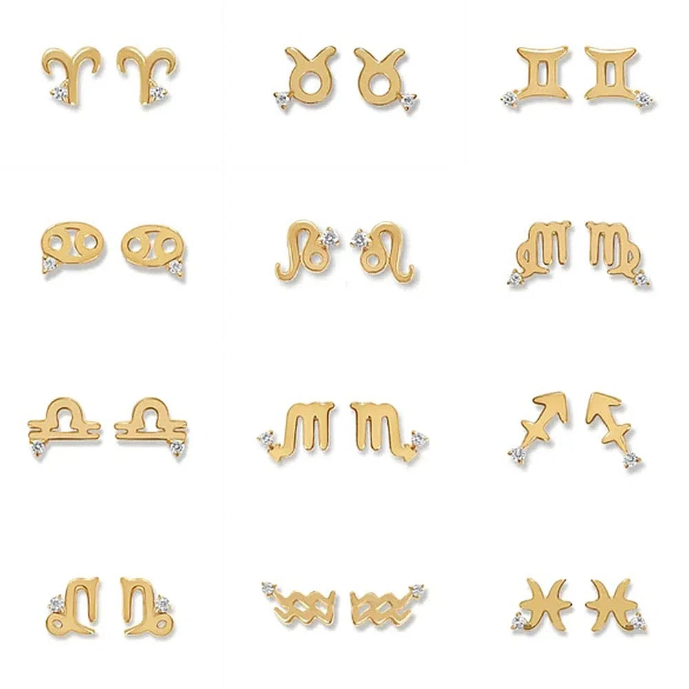 Zodiac Studs