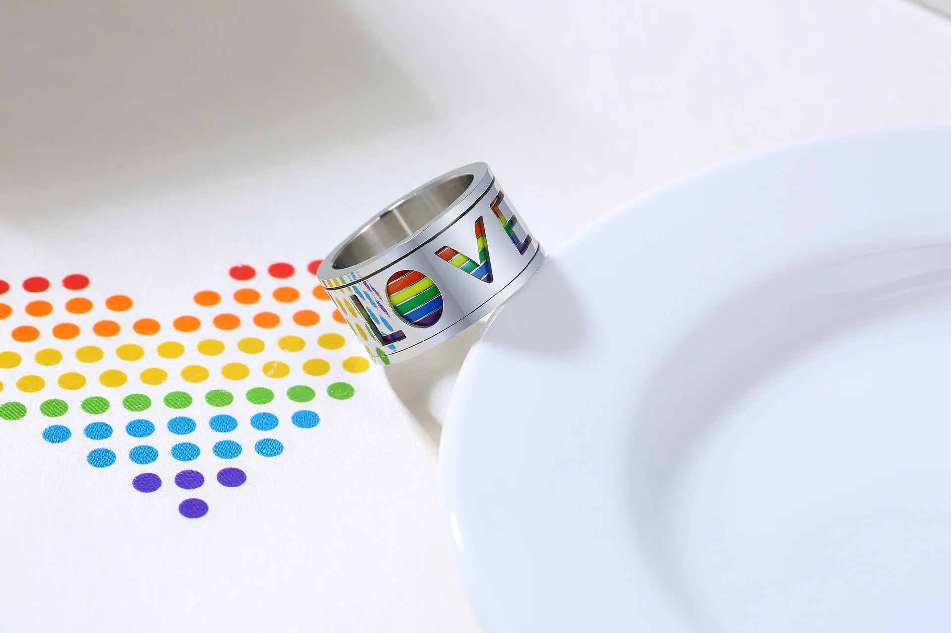 Love Is Love Spinner Ring