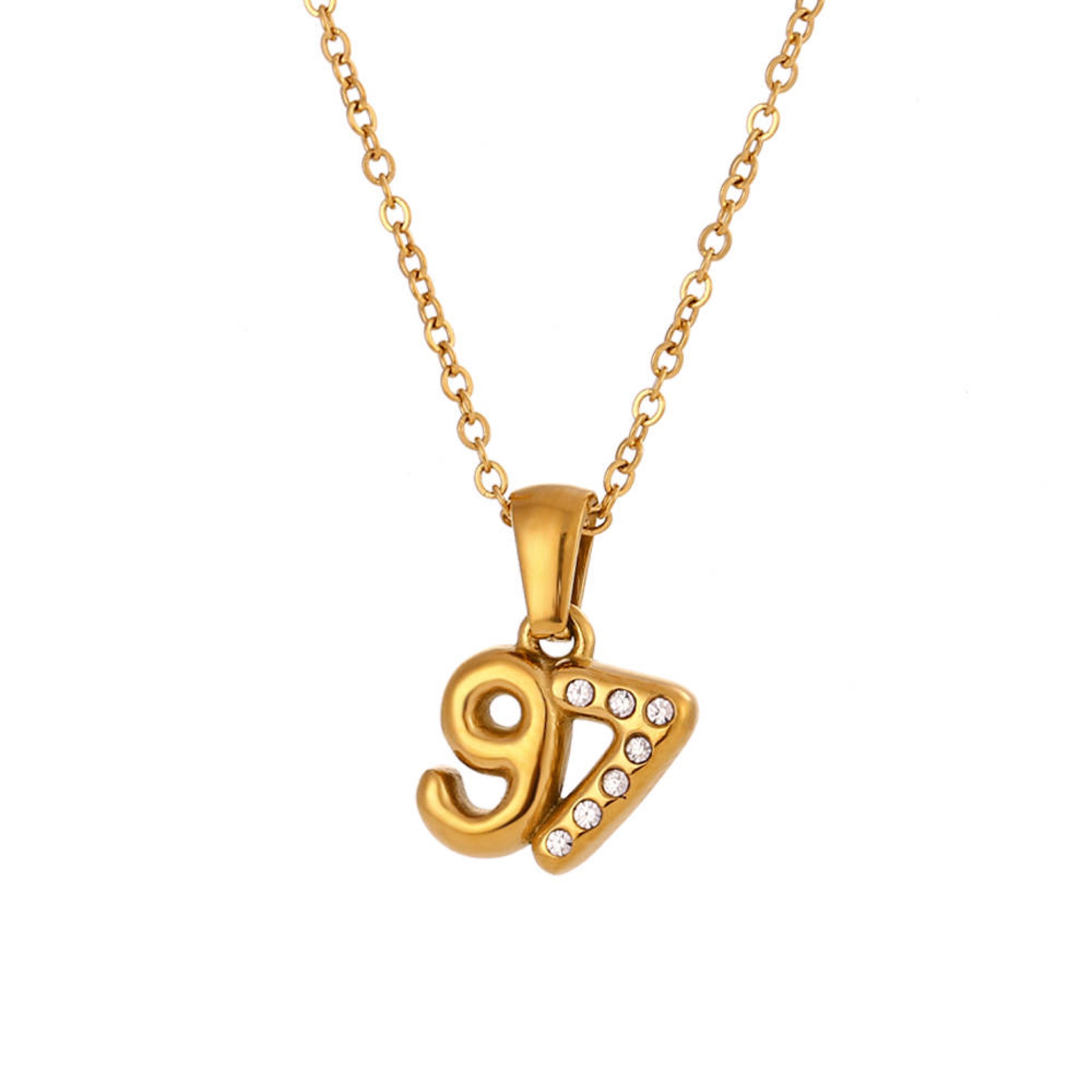 Dainty Birth Year Necklace