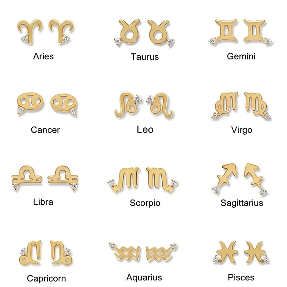 Zodiac Studs