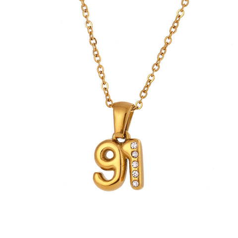 Dainty Birth Year Necklace