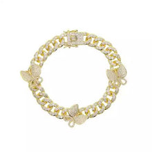 Golden Butterfly Cuban Chain Anklet
