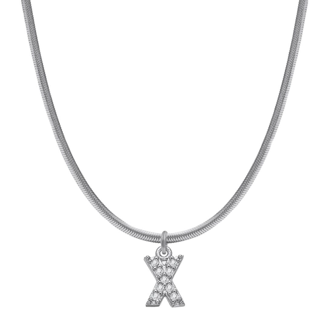 Herringbone Initial Necklace