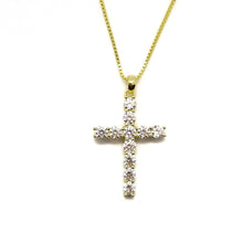 18 Inch Crystal Cross Necklace