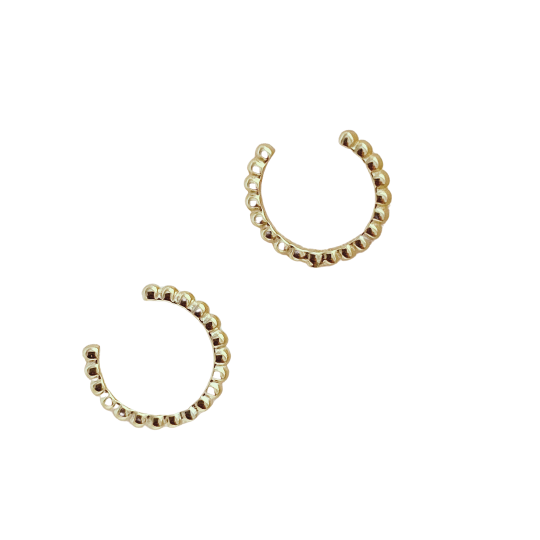 Stainless Steel Fay Cuff Earrings