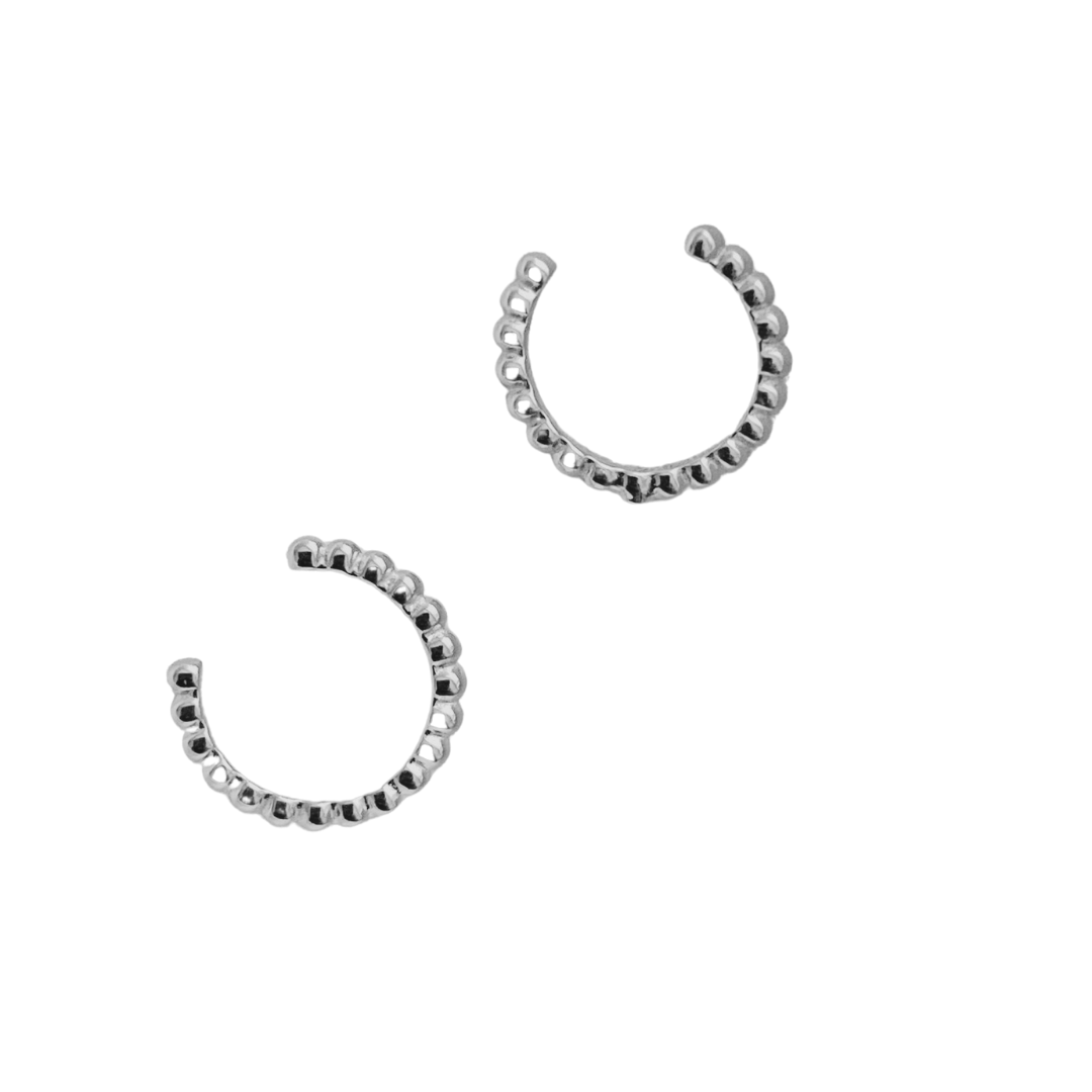 Stainless Steel Fay Cuff Earrings