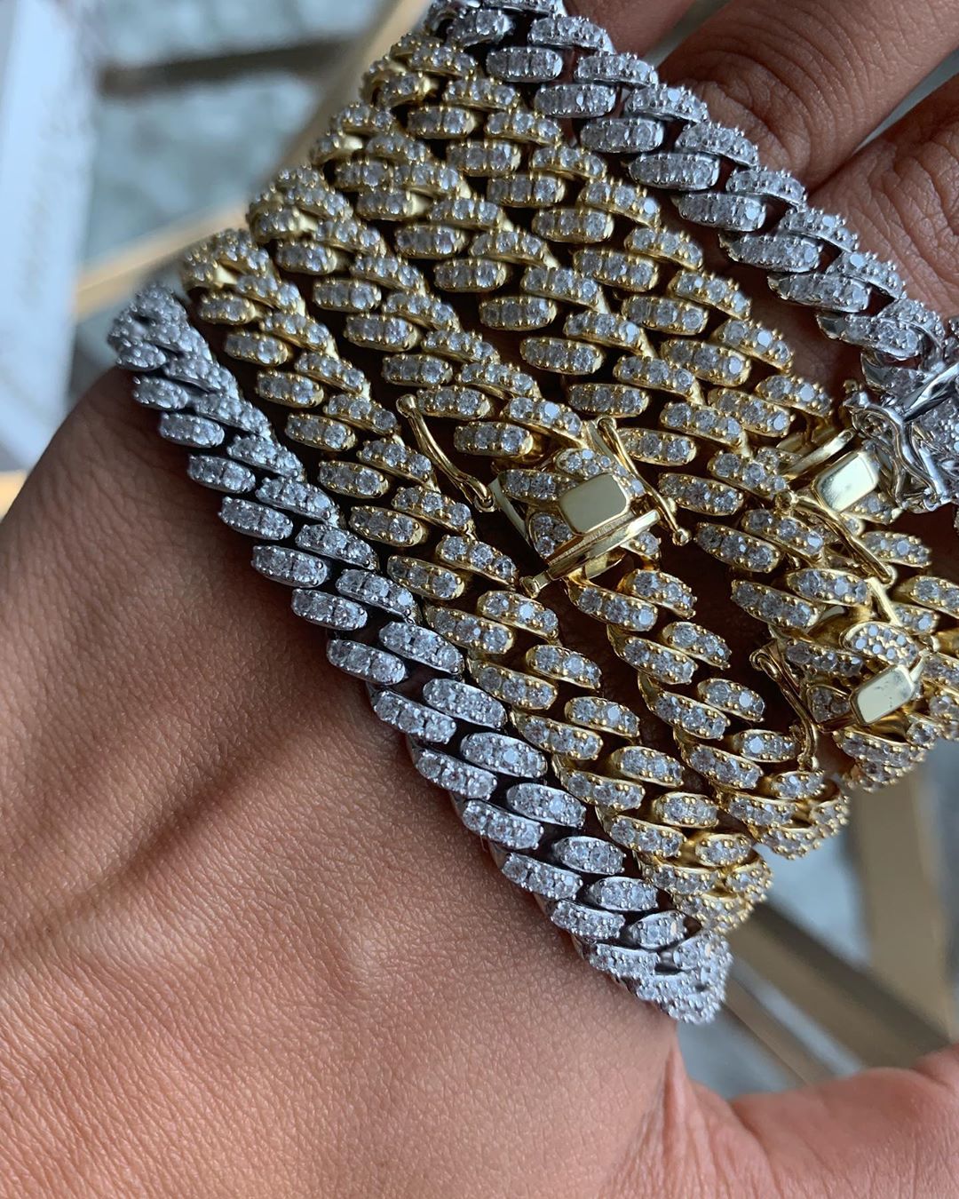 Classic Icy Cubano Link Bracelet