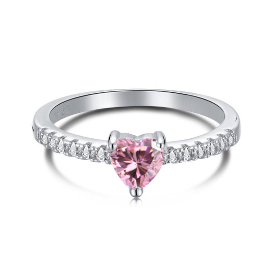 Verona Pink Heart Ring