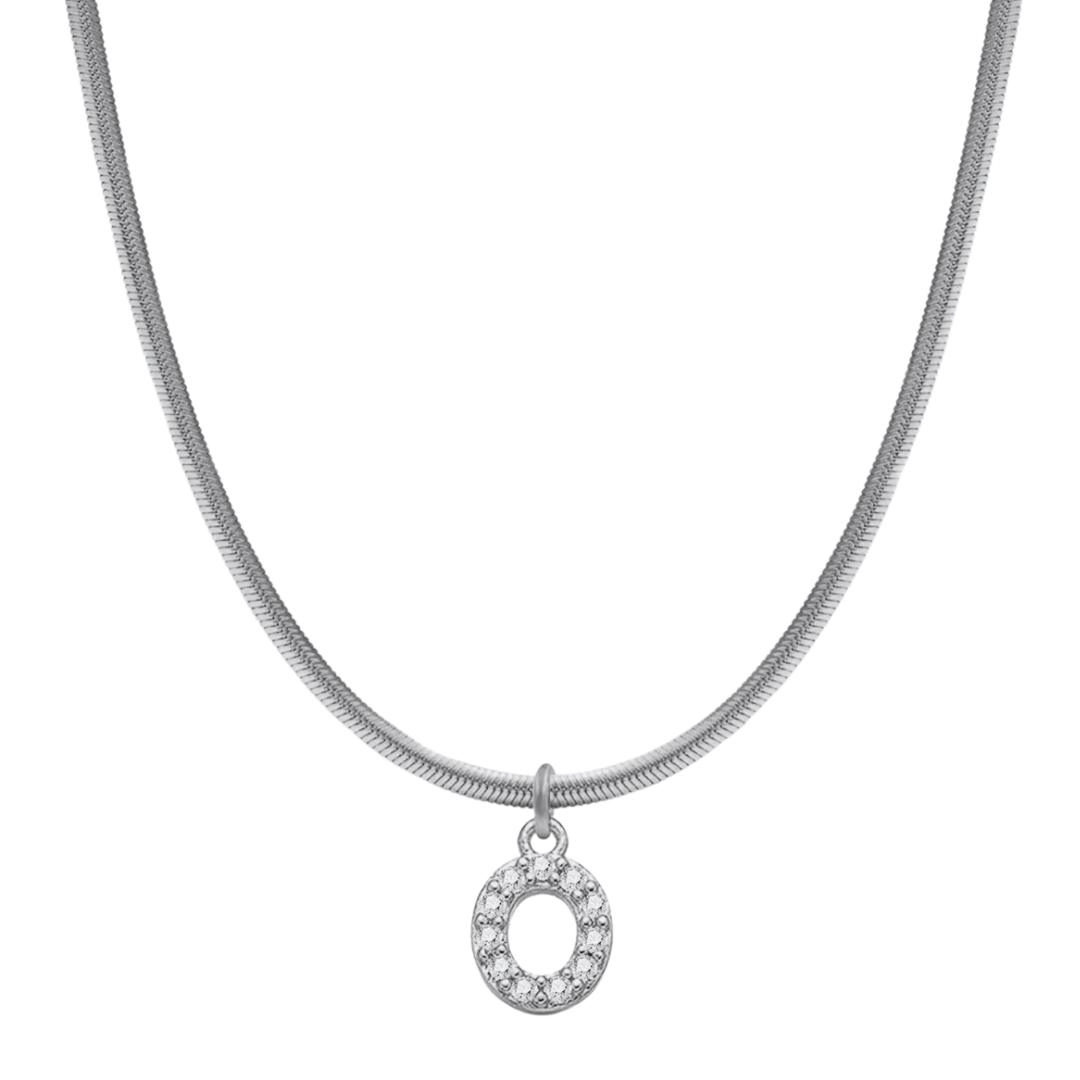 Herringbone Initial Necklace