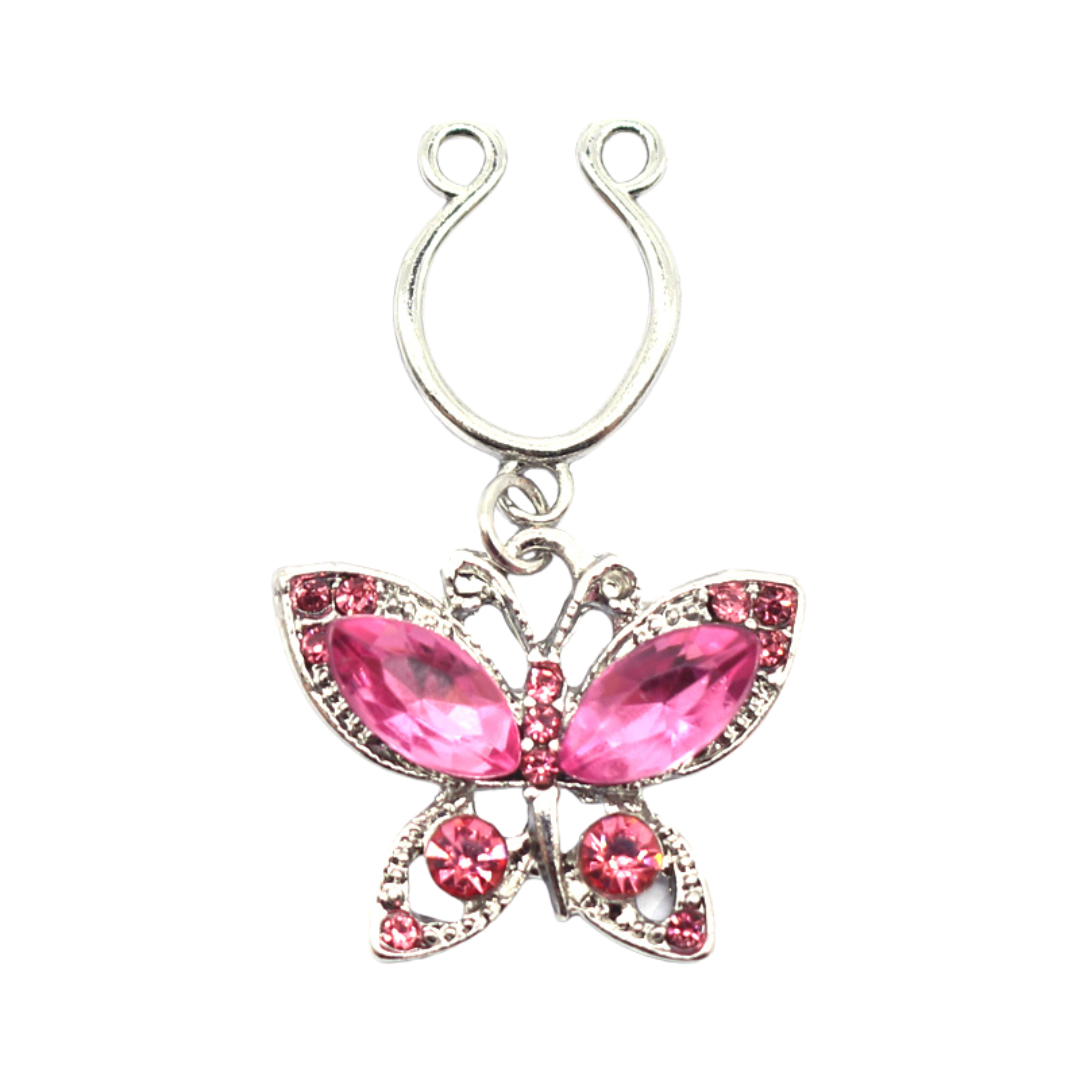Pink Butterfly Nipple Clip