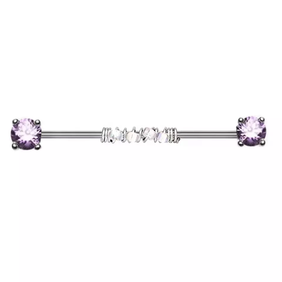 Beaded Industrial Barbell