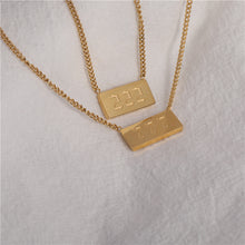 Angel Number Bar Necklace