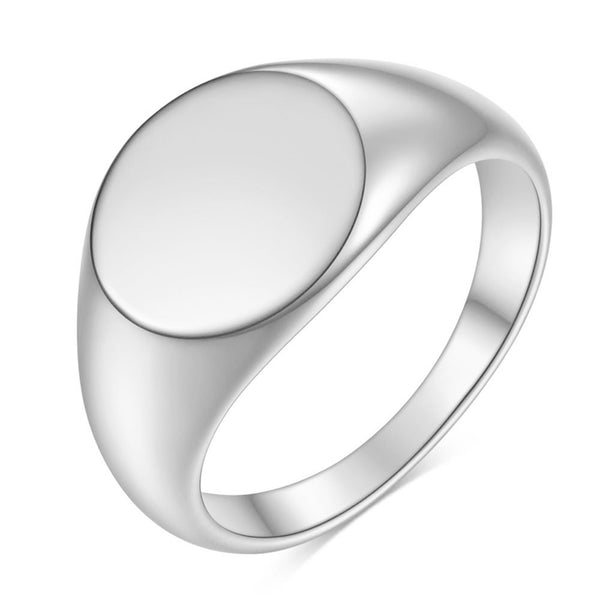 Silas square store signet ring