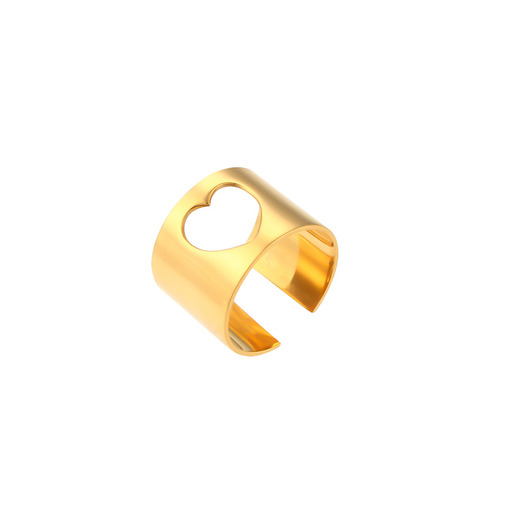 Heart of Gold Ring Set