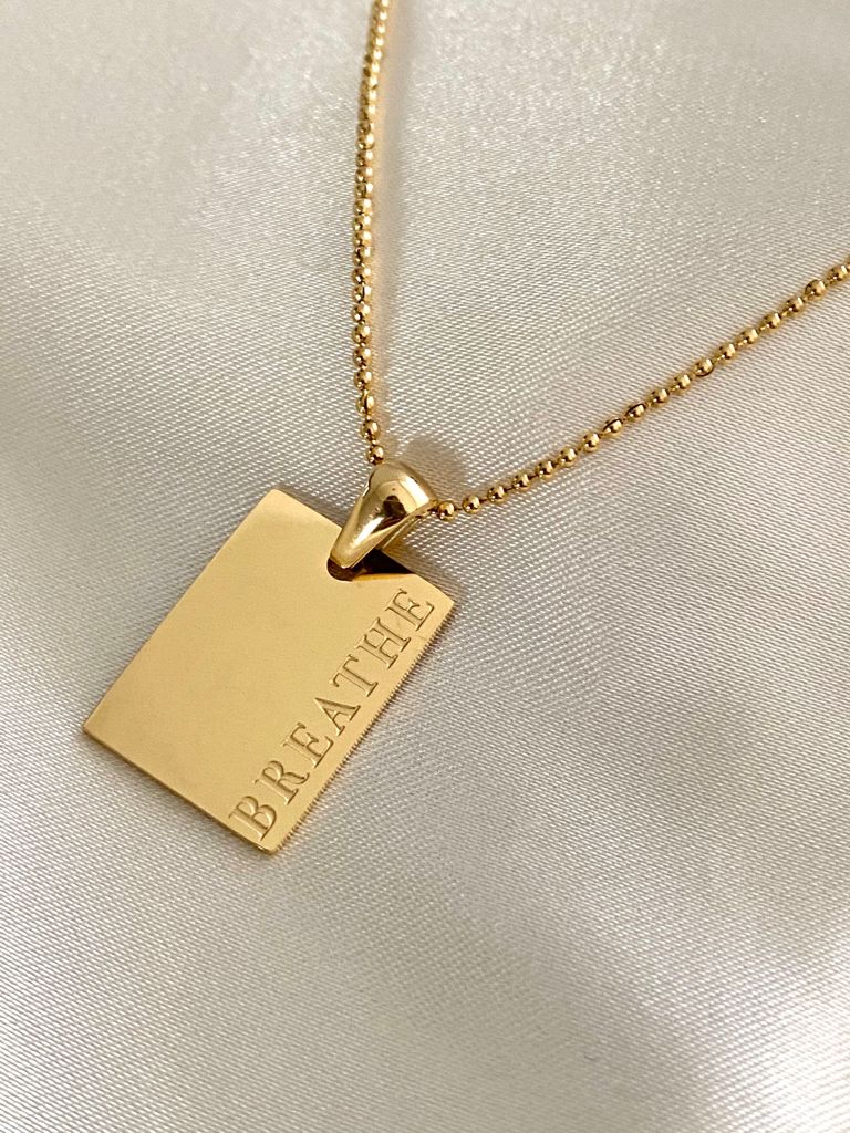 Golden Affirmations Chain Necklace