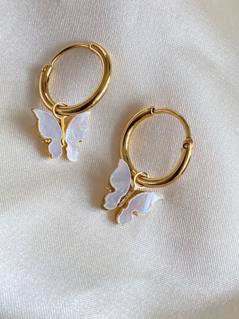 Golden Delilah Butterfly Dainty Earrings