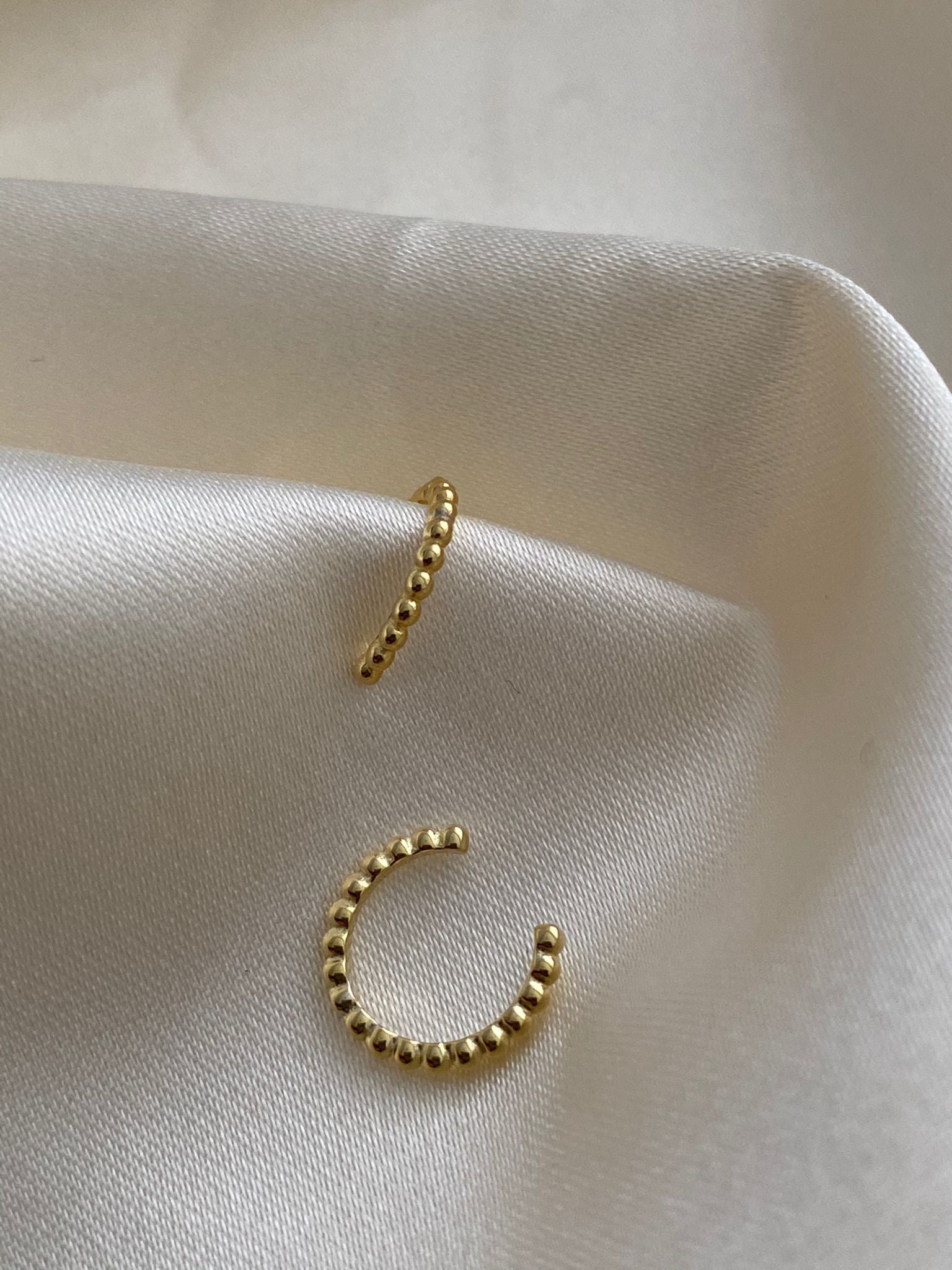 Stainless Steel Fay Cuff Earrings