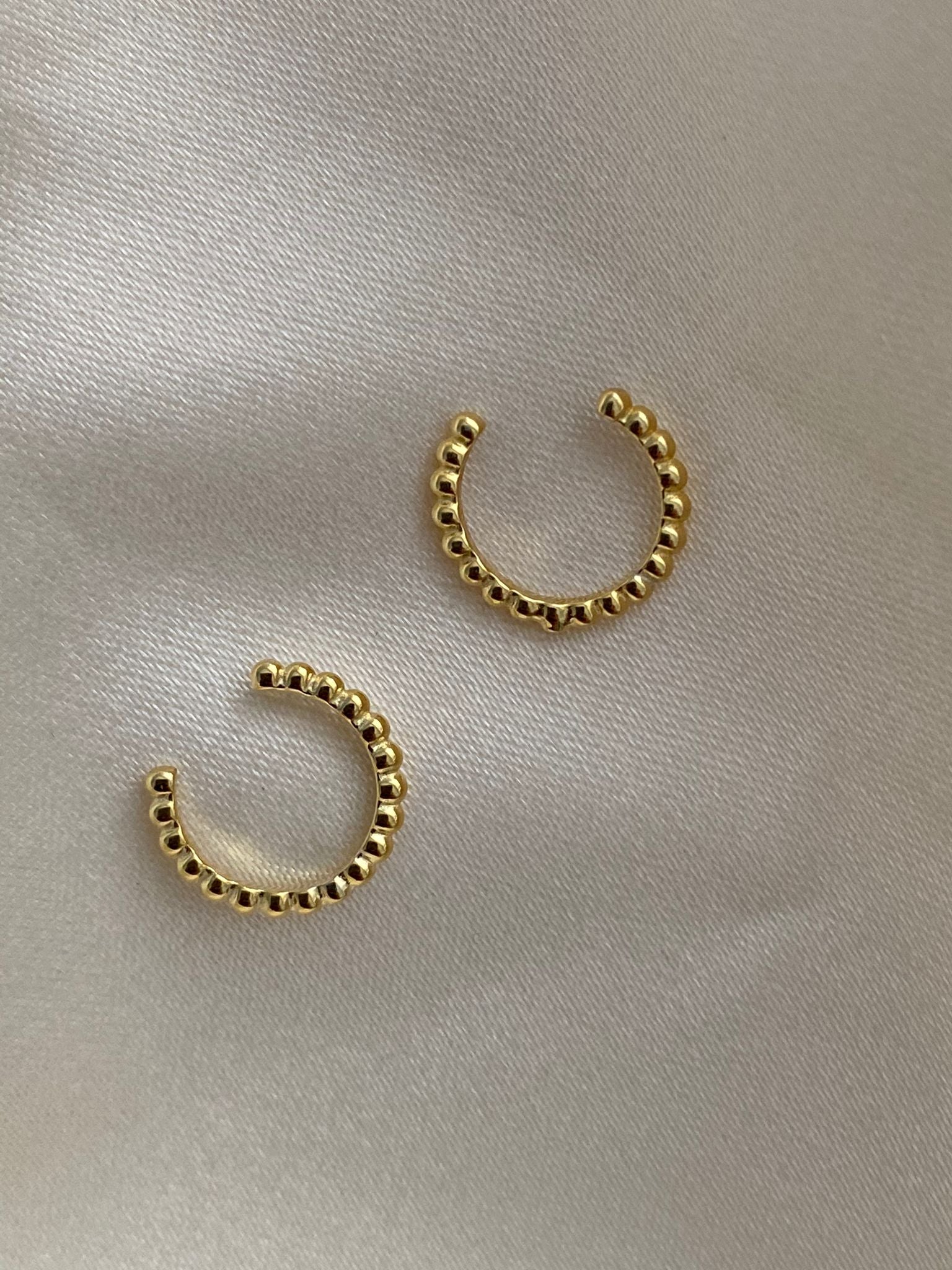 Stainless Steel Fay Cuff Earrings