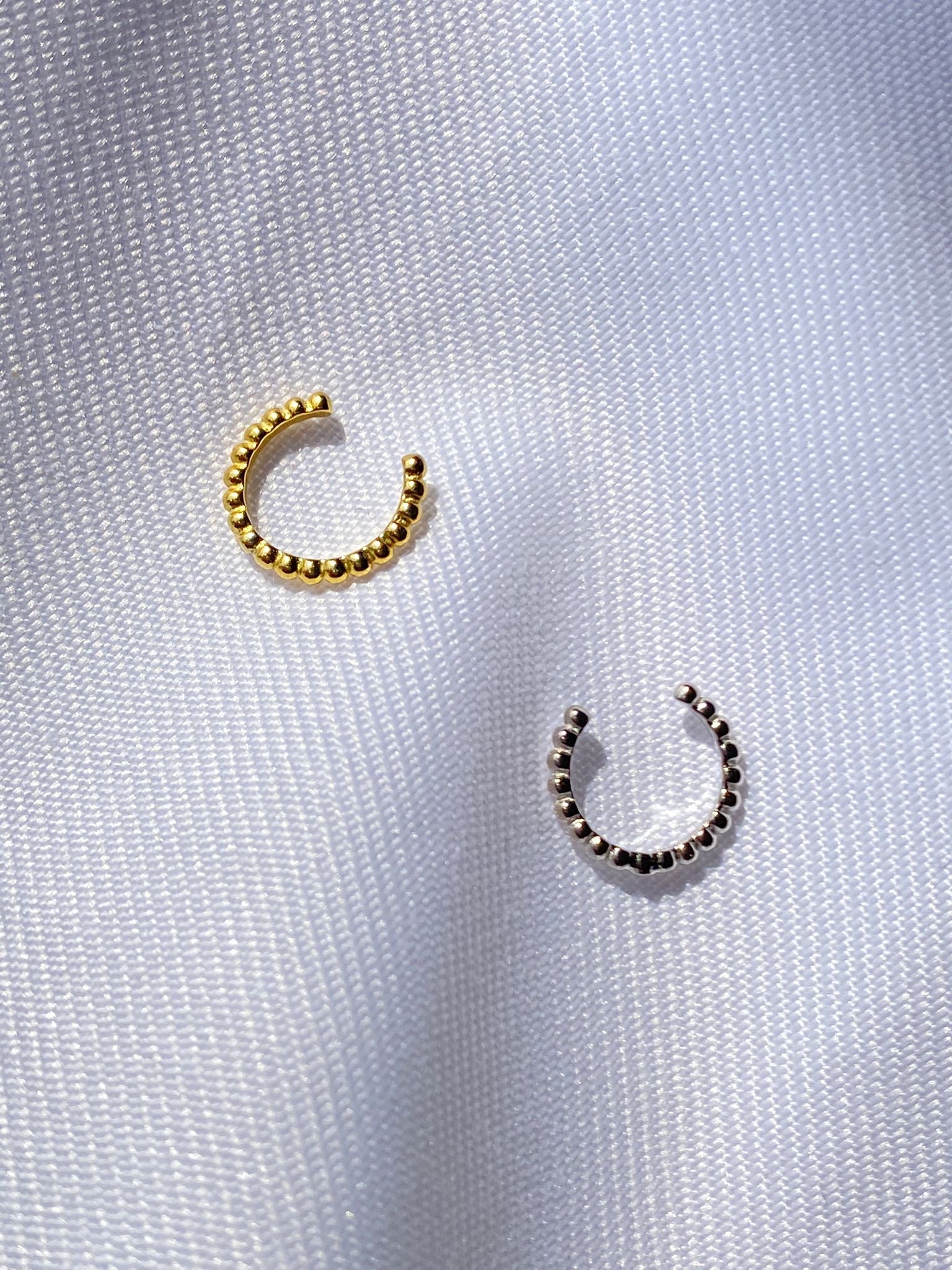 Stainless Steel Fay Cuff Earrings