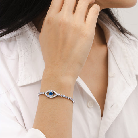 Icy Evil Eye Bracelet