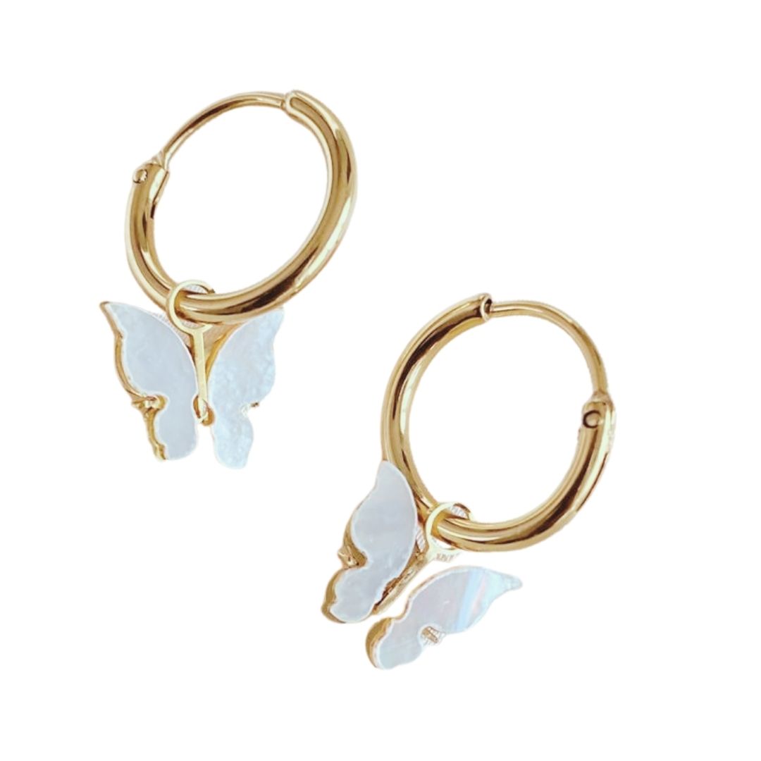 Golden Delilah Butterfly Dainty Earrings