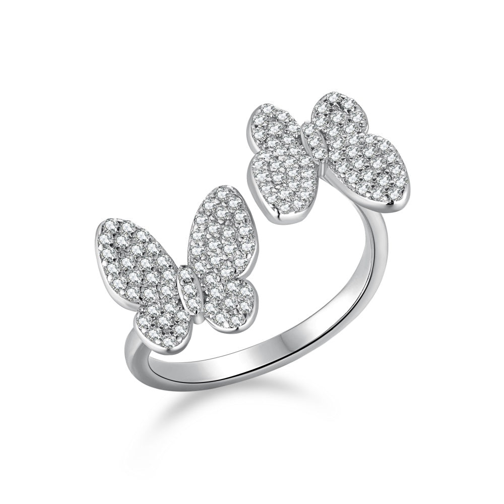 Floating Butterfly Ring