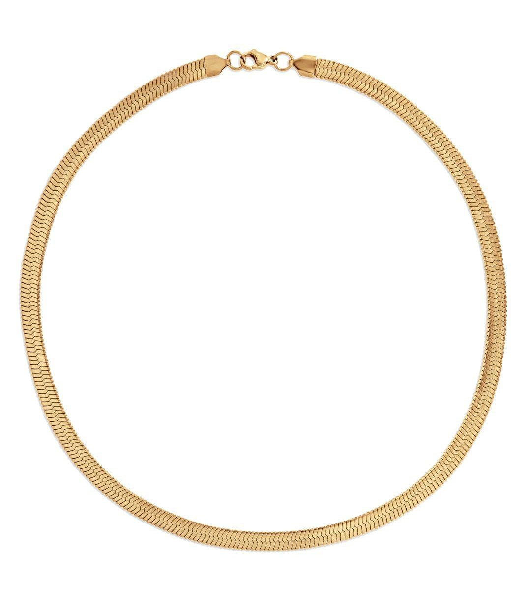 16 Inch Gold Herringbone Chain