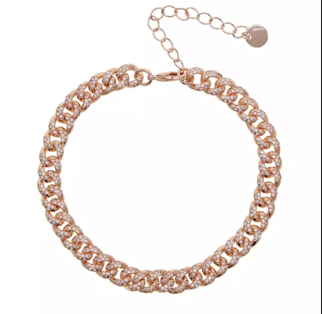 Golden Dainty Cuban Chain Anklet