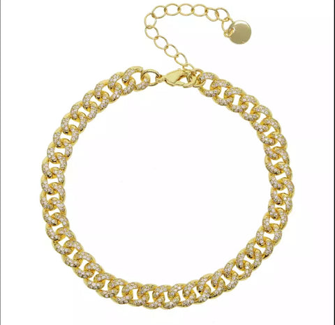 Golden Dainty Cuban Chain Anklet