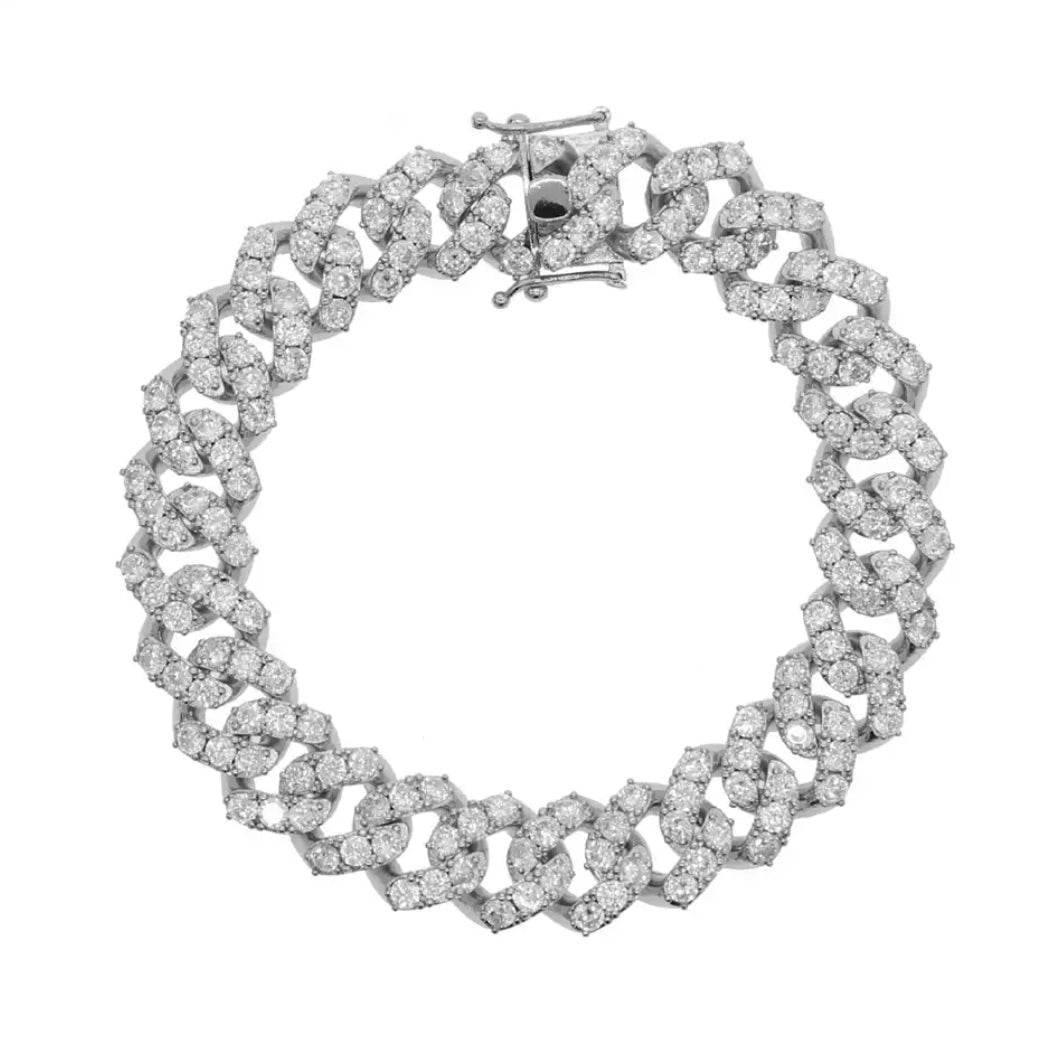 Icy Cuban Anklet from Glazd Jewels