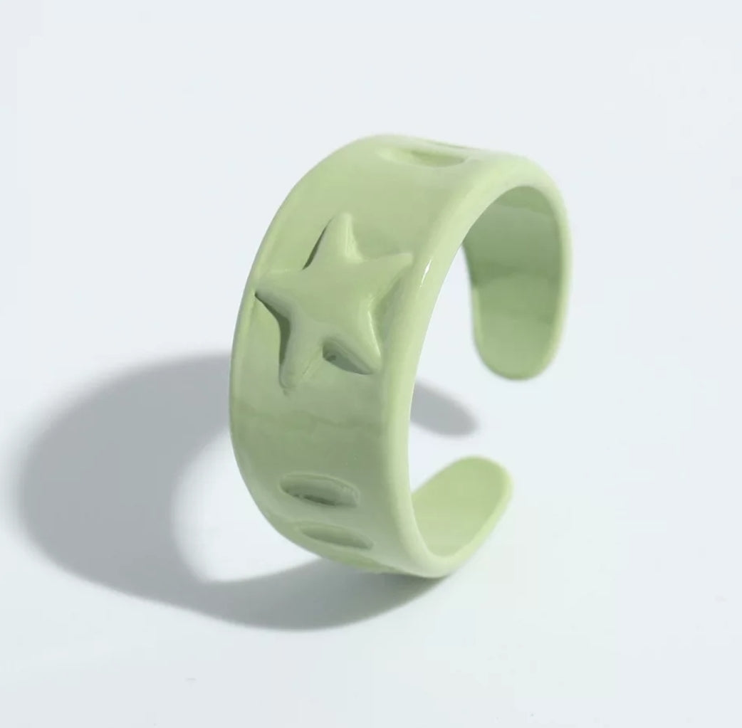 Adjustable Your A Star Glazd Jewels Fashion Rings