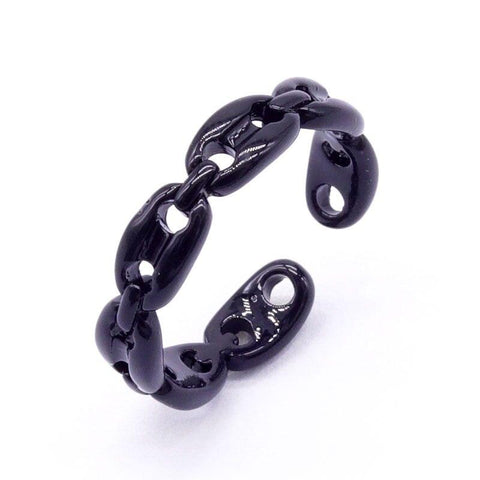 Chain Link Glazd Jewels Enamel Fashion Ring