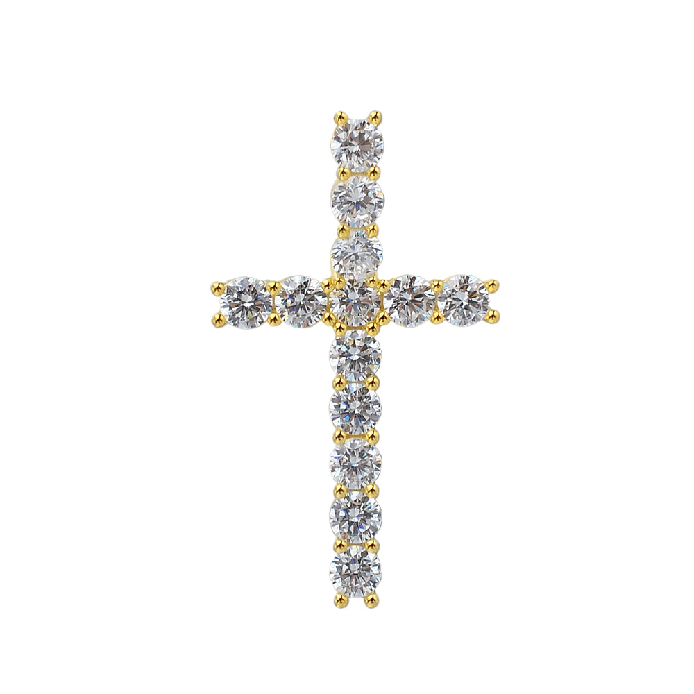 20 mm Silver Iced out Letter Pendants