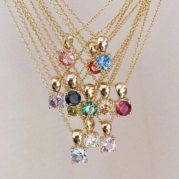 Dainty Birthstone Necklace
