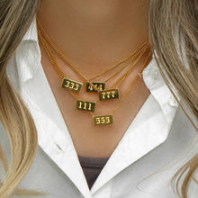 Angel Number Bar Necklace