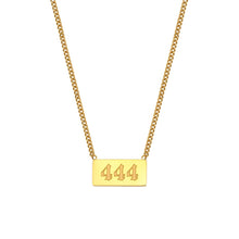 Angel Number Bar Necklace