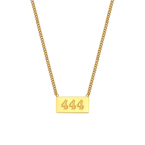 Angel Number Bar Necklace