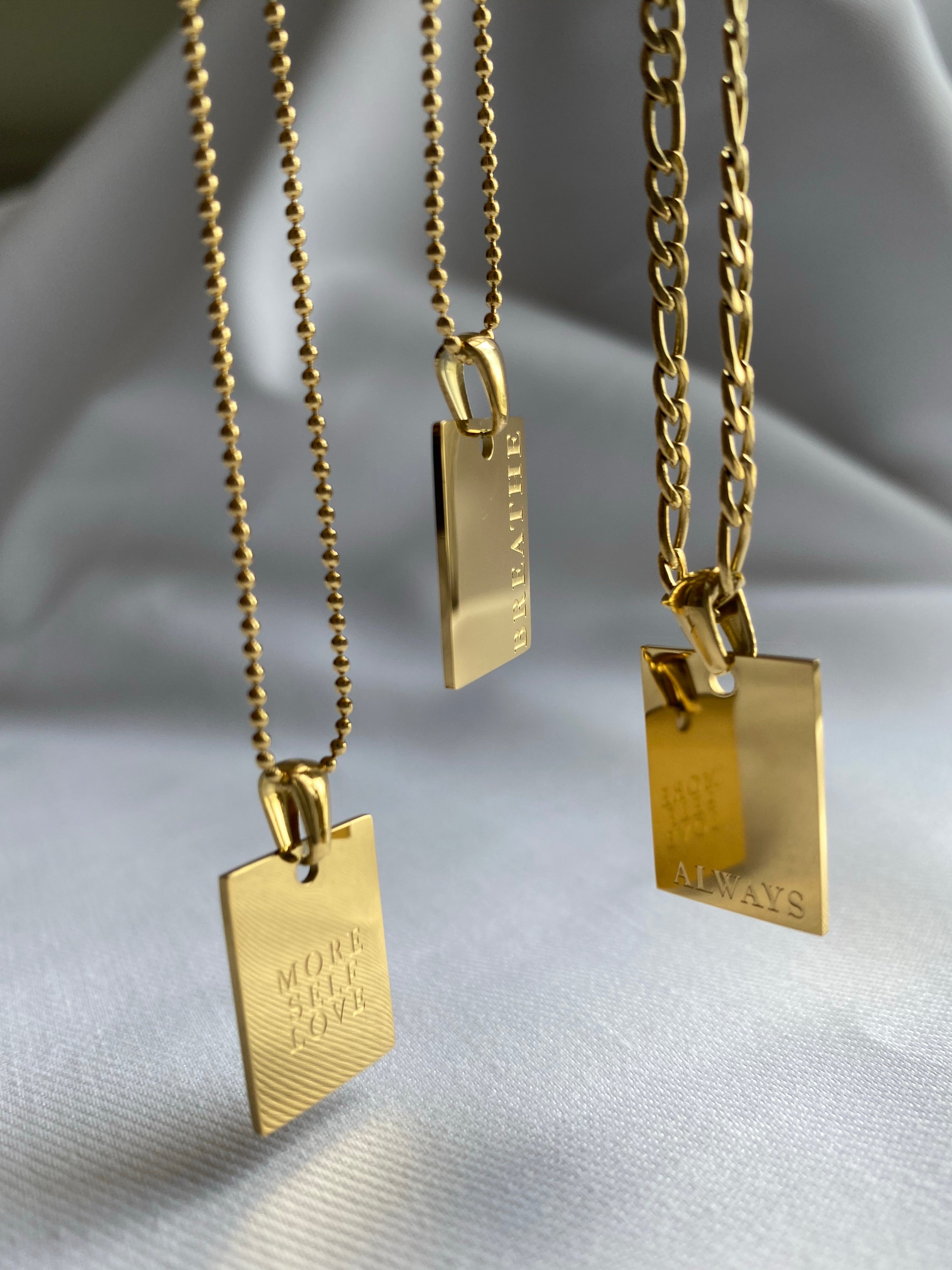 Golden Affirmations Chain Necklace