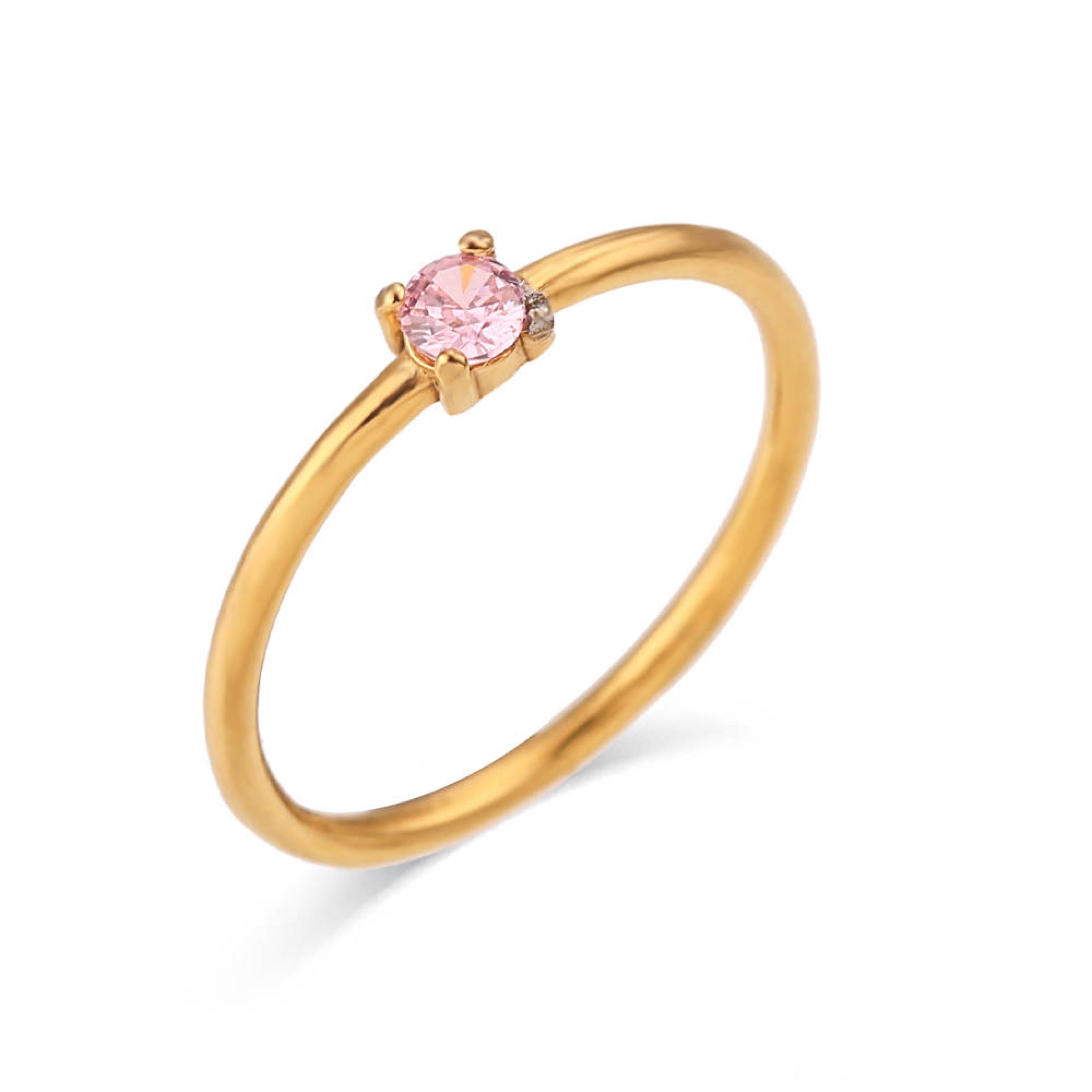 Dainty Birthstone Ring